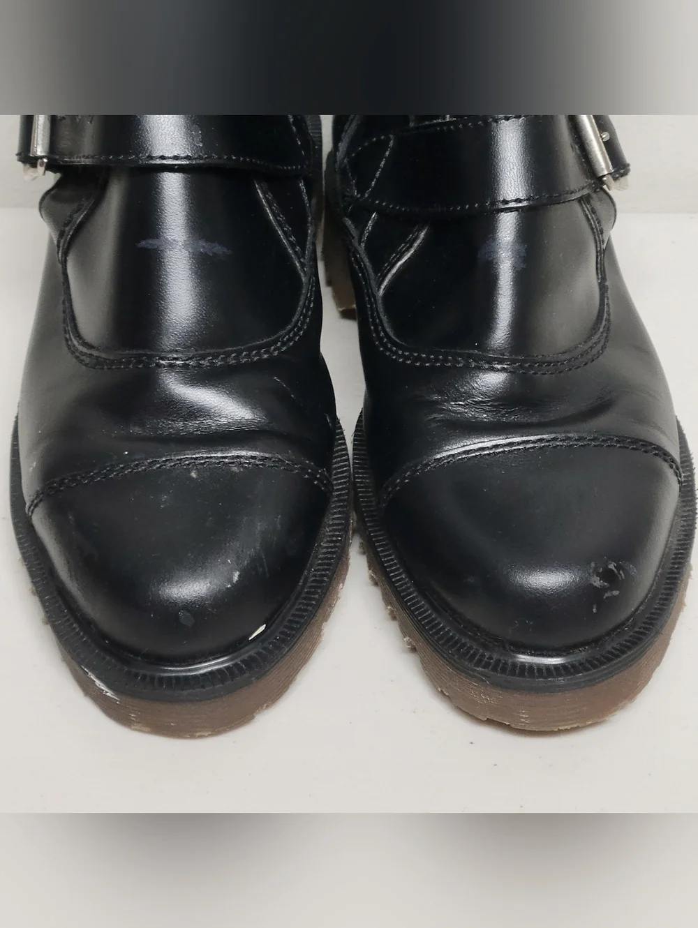 Vintage Dr.Martens Mad Max Mie Made In England Black Tall  Us Size 6 Uk Size 4.